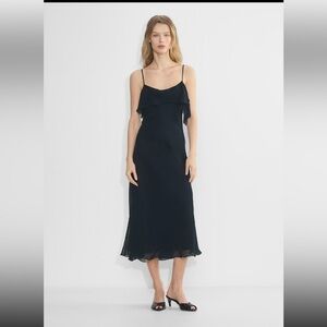 Aritzia Navy Midi Dress